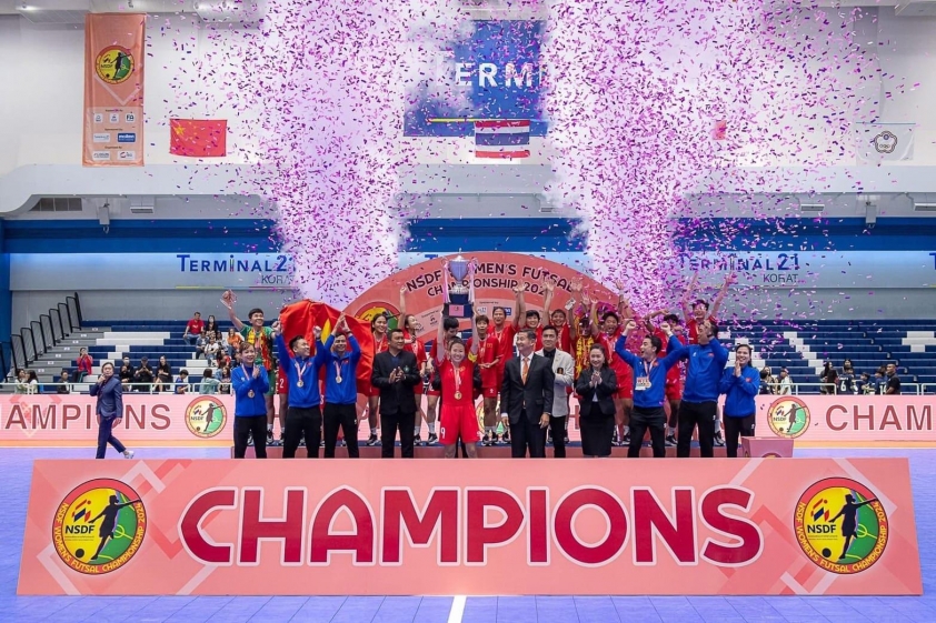 ĐT futsal Việt Nam giành chức vô địch NSDF Women’s Futsal Championship 2024